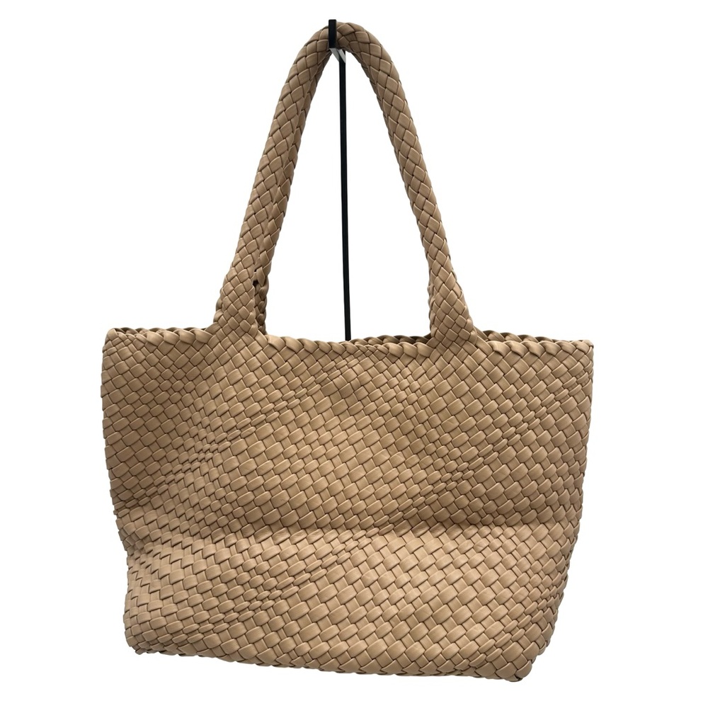 Woven Tote Bag Womens Purse Vegan Leather Shoulder Handbags Fashion Summer Beach - Picture 3 of 17